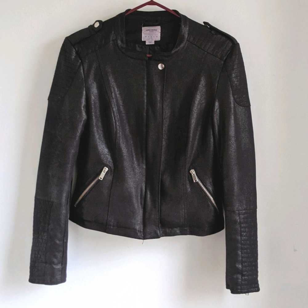 Faux leather jacket